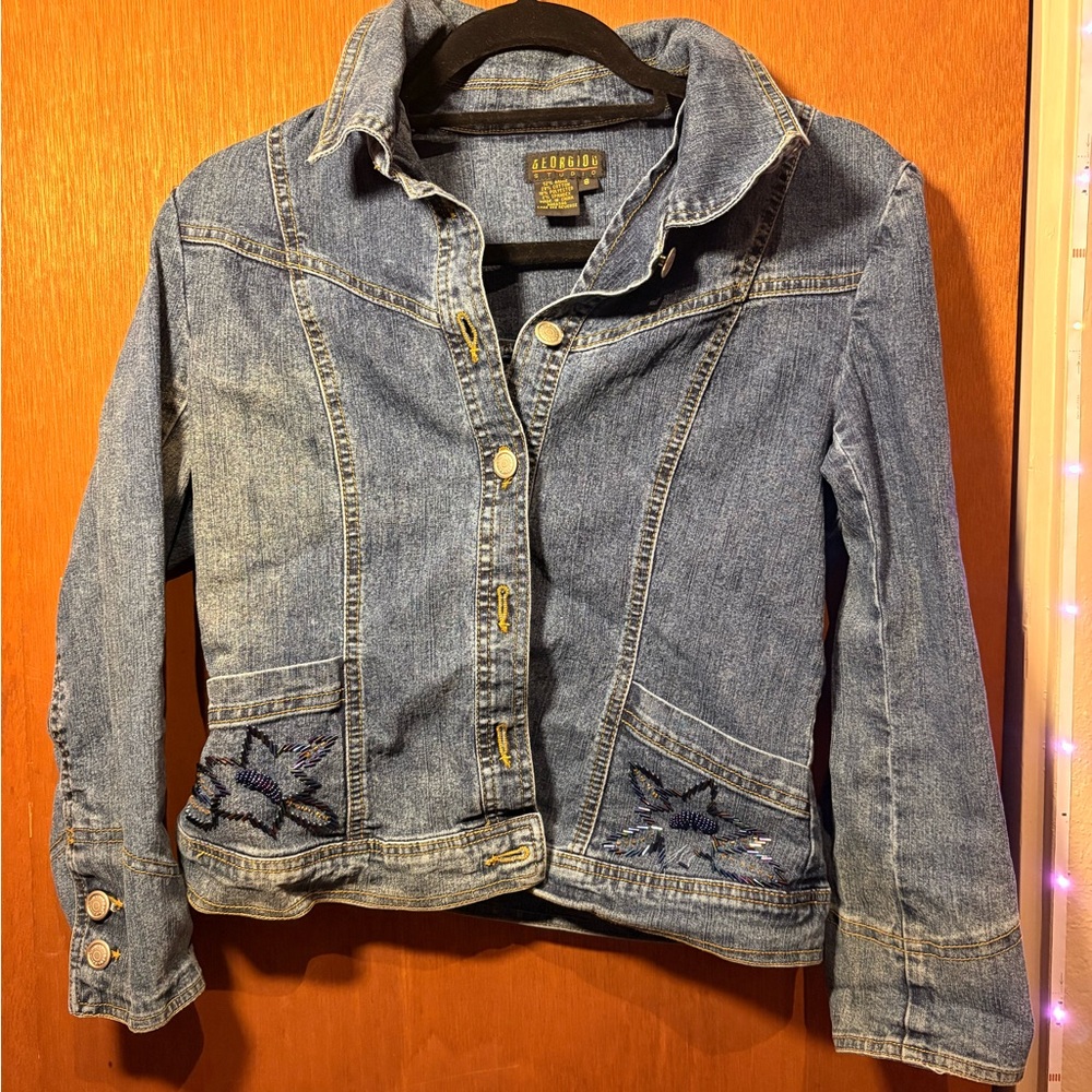 Gloria Vanderbilt Blue Denim Jacket